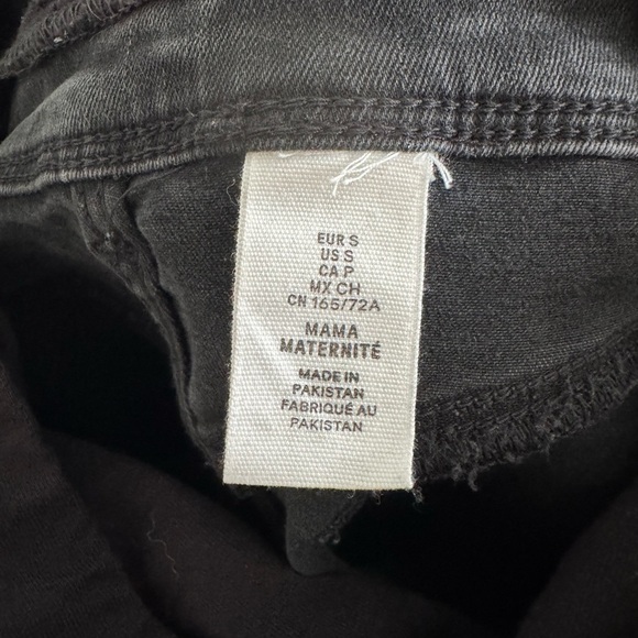 H&M maternity black skinny jeans size small - Picture 4 of 4